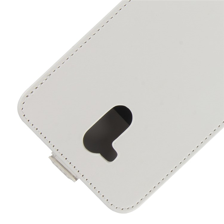 Crazy Horse Vertical Leather Card Holder Cover for Oukitel U15 Pro - White-2