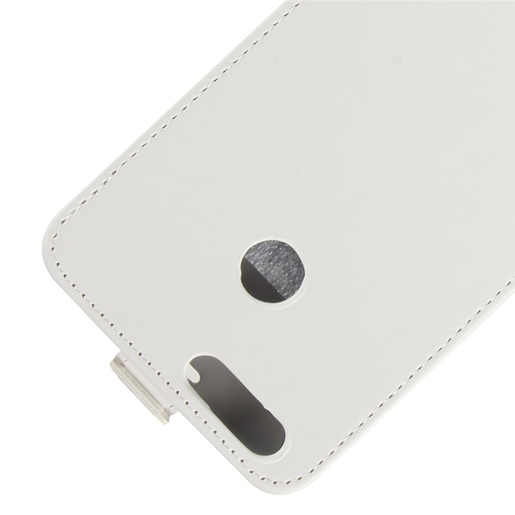 Crazy Horse Texture Vertical Flip Leather Card Holder Mobile Cover for Oukitel U20 Plus - White-2