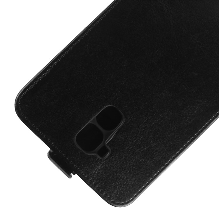 Crazy Horse Texture Vertical Flip Leather Case with Card Slot for Oukitel U16 Max - Black-2