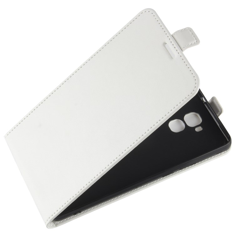 Crazy Horse Texture Vertical Flip Leather Cover with Card Slot for Oukitel U16 Max - White-3
