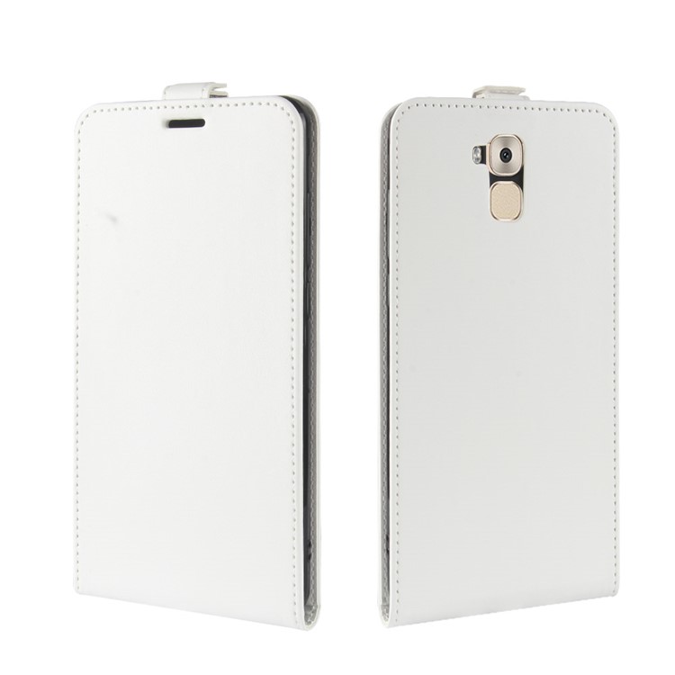 Crazy Horse Texture Vertical Flip Leather Cover with Card Slot for Oukitel U16 Max - White-4