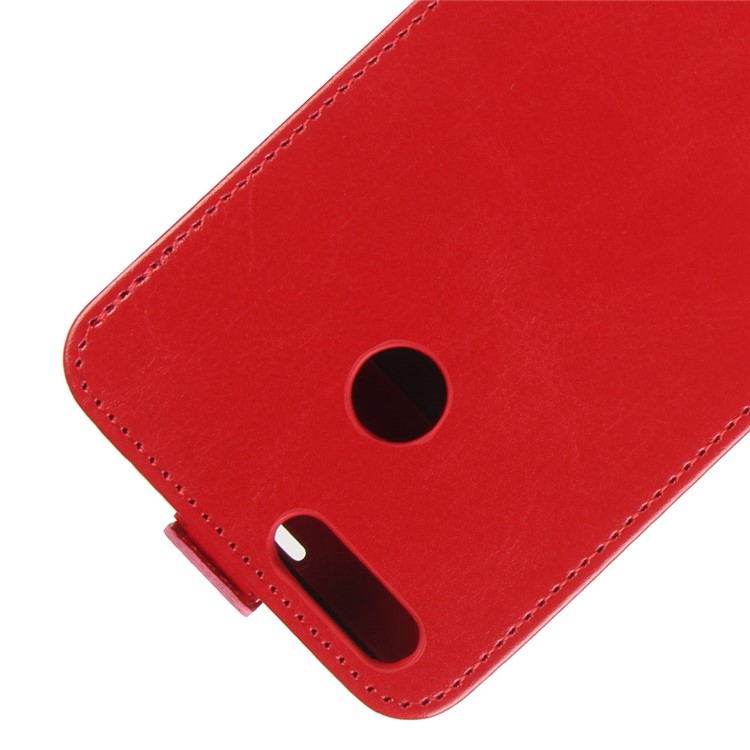 Crazy Horse Cell Phone Leather Vertical Case for Oukitel U22 - Red-2
