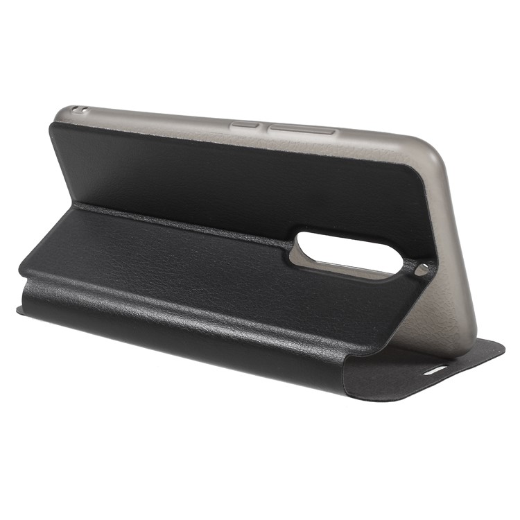 OCUBE PU Leather Folio Flip Protective Case with Stand for UMIDIGI S2 - Black-5