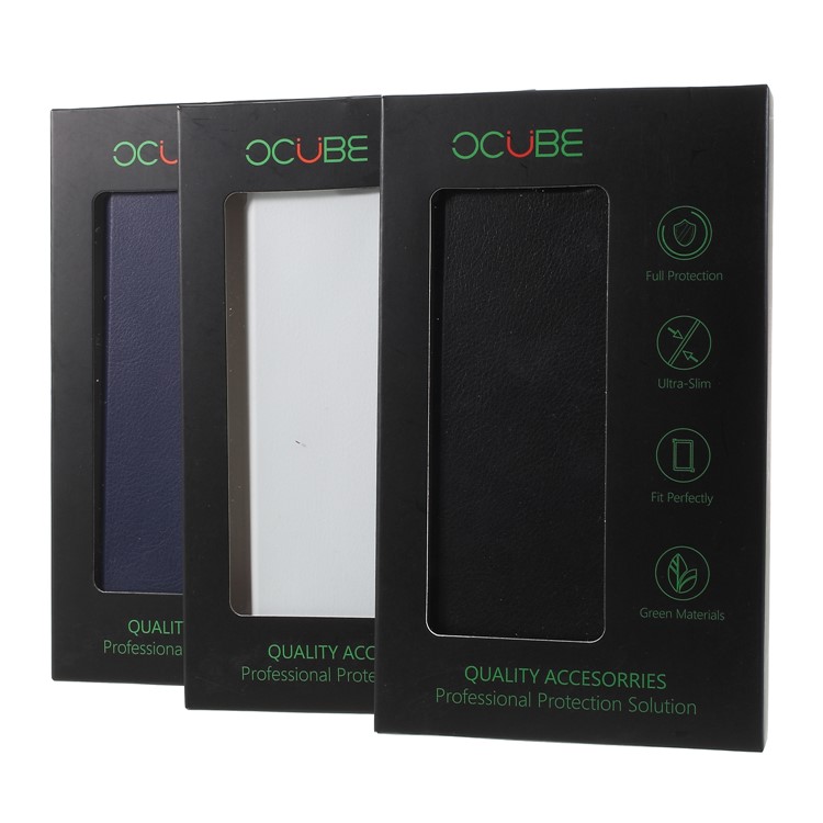 OCUBE PU Leather Folio Flip Protective Case with Stand for UMIDIGI S2 - Black-9