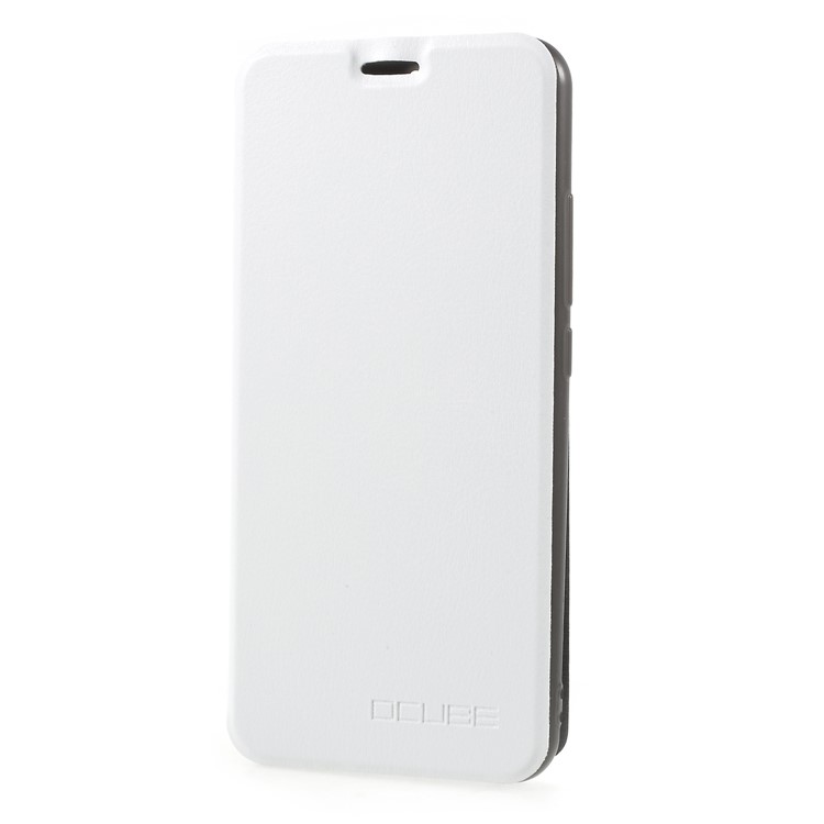 OCUBE PU Leather Folio Flip Stand Cell Phone Cover for UMIDIGI S2 - White-3