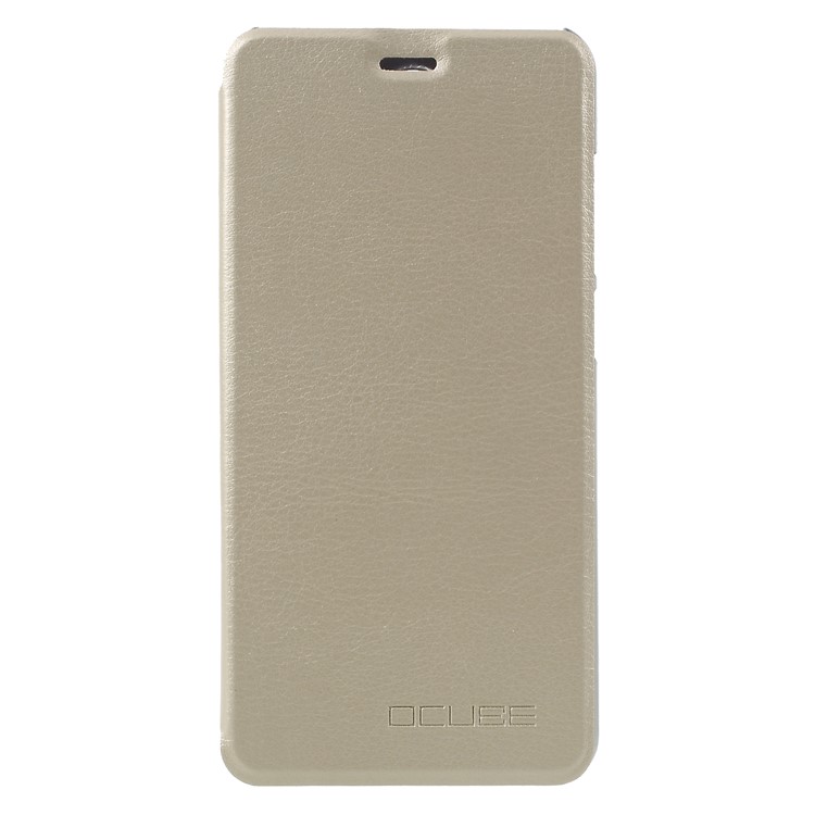 OCUBE PU Leather Flip Stand Cell Phone Cover for Cubot Note Plus - Gold-1