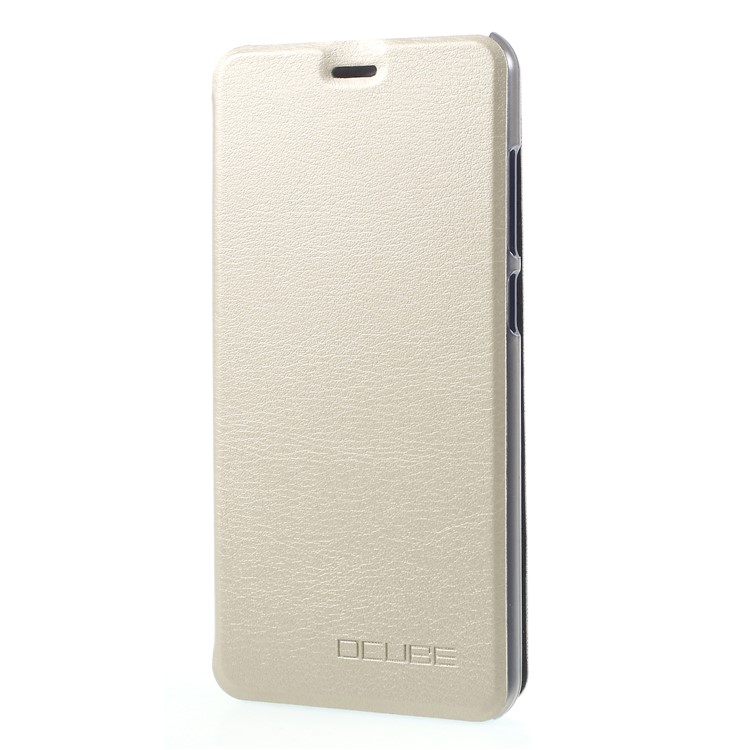 OCUBE PU Leather Flip Stand Cell Phone Cover for Cubot Note Plus - Gold-3