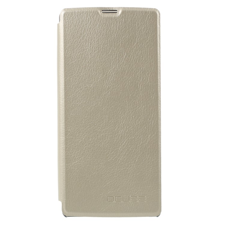 OCUBE PU Leather Protector Cell Phone Cover for HomTom S9 Plus - Gold-1