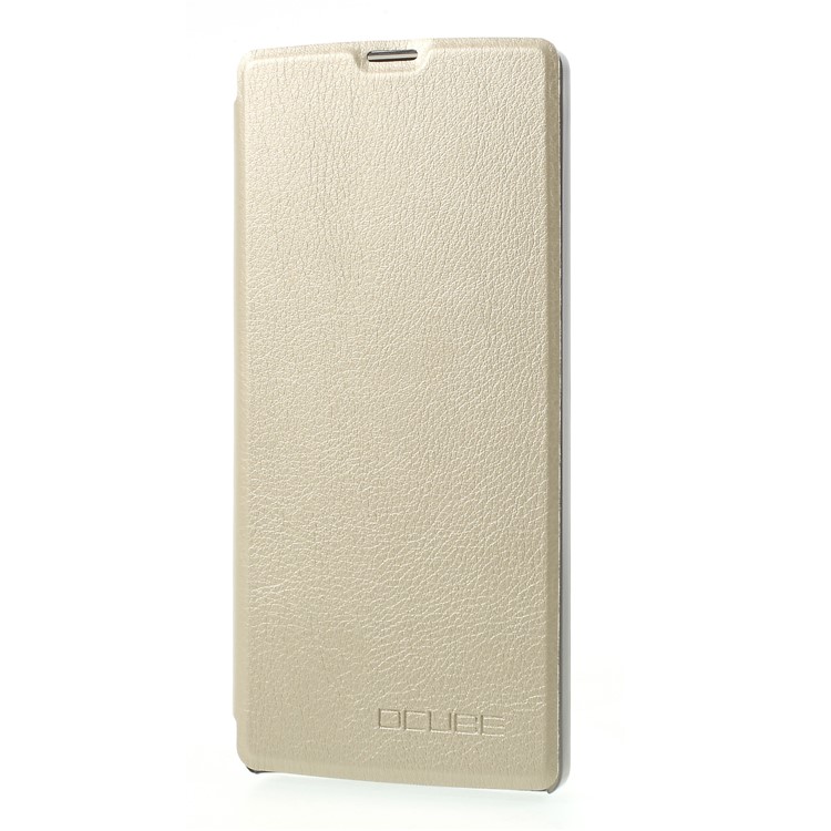 OCUBE PU Leather Protector Cell Phone Cover for HomTom S9 Plus - Gold-3