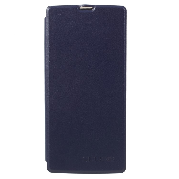 OCUBE PU Leather Mobile Phone Shell with Stand for HomTom S9 Plus - Dark Blue-1