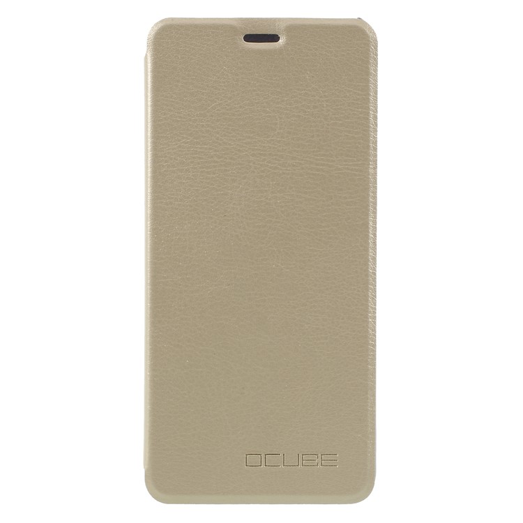 OCUBE Leather Flip Stand Phone Protective Cover for Ulefone Mix 2 - Gold-1