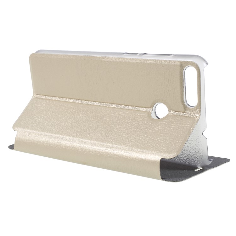 OCUBE Leather Flip Stand Phone Protective Cover for Ulefone Mix 2 - Gold-4