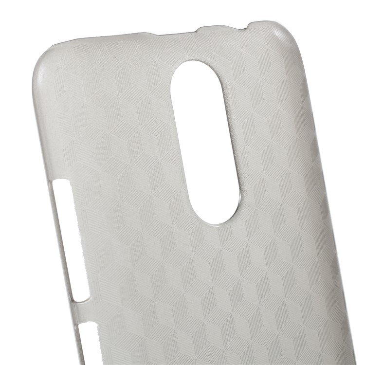 OCUBE Cubic Pattern Hard PC Back Case for Oukitel C8 - Grey-5