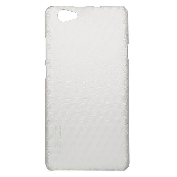 OCUBE Cubic Pattern Hard Plastic Cell Phone Case for Vernee Thor Plus - Grey-1