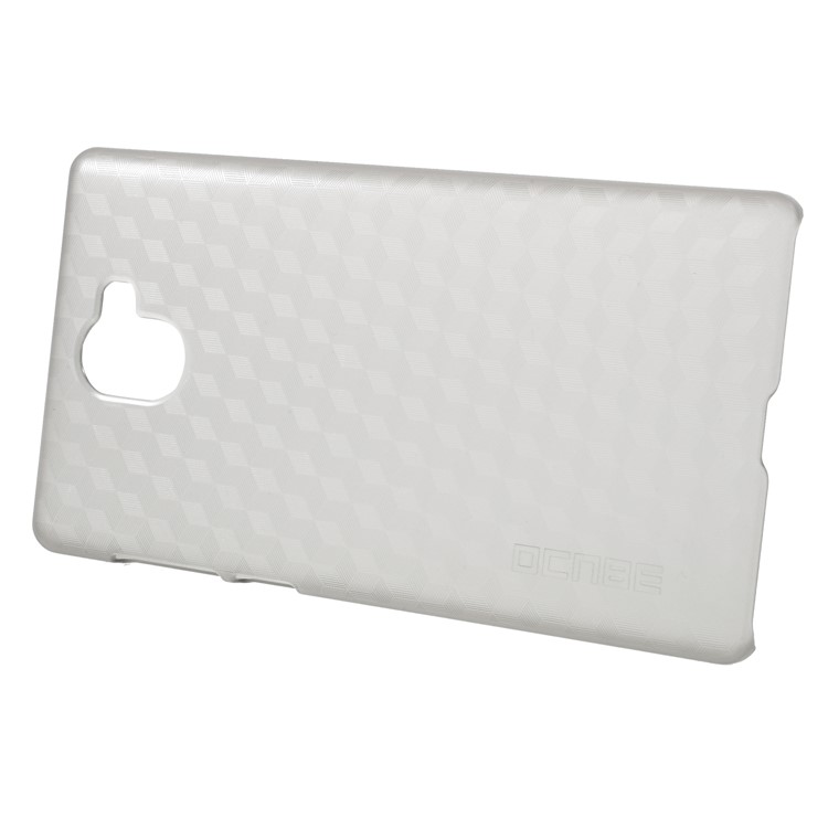 OCUBE Cubic Pattern Hard PC Case for Leagoo Kiicaa Mix - Grey-2