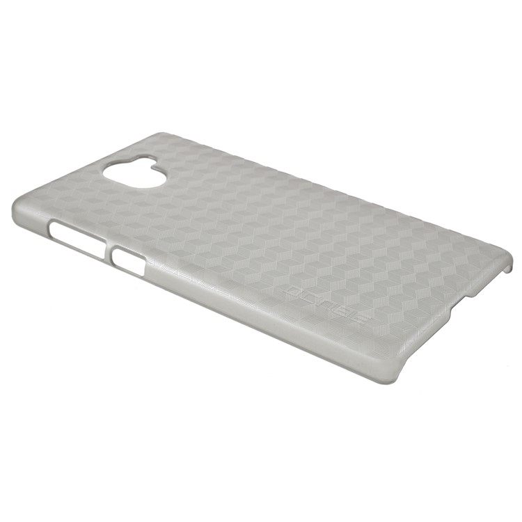 OCUBE Cubic Pattern Hard PC Case for Leagoo Kiicaa Mix - Grey-3