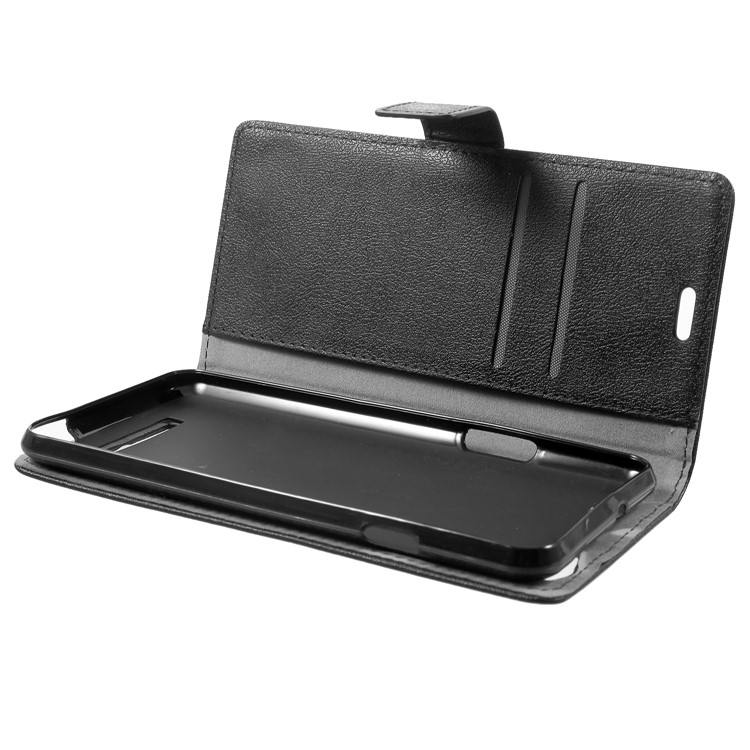 Wallet Stand Flip Leather Phone Case for Wileyfox Spark X - Black-6