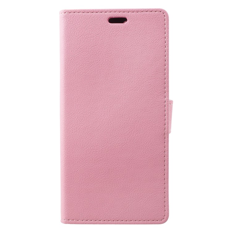 Wallet Stand Flip Leather Case Accessory for Wileyfox Spark X - Pink-1