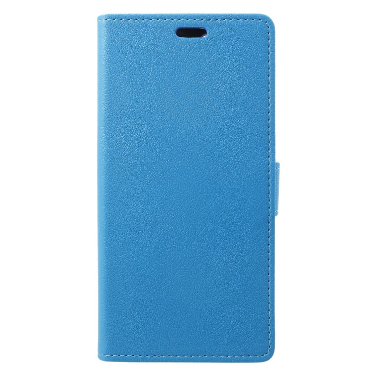 Wallet Stand Flip Leather Cellphone Cover Case for Wileyfox Spark X - Blue-1