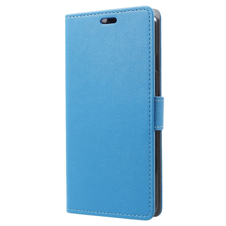 Wallet Stand Flip Leather Cellphone Cover Case for Wileyfox Spark X - Blue-2