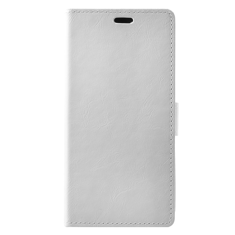 Crazy Horse Texture Wallet Stand Leather Cover for Wileyfox Spark X - White-1