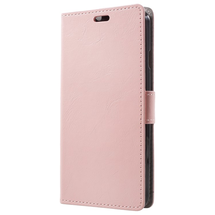 Crazy Horse Texture Wallet Stand Leather Mobile Case for Wileyfox Spark X - Pink-2