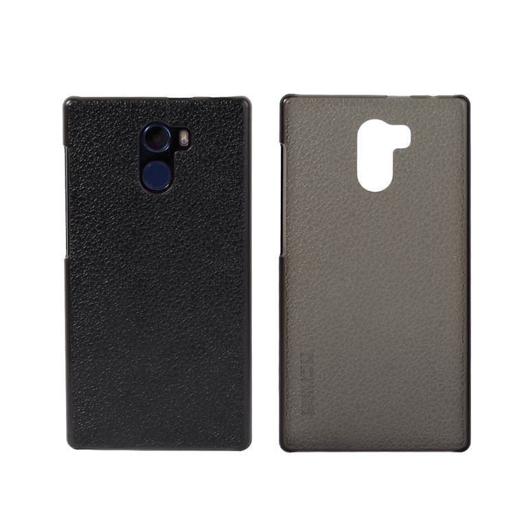 OCUBE Litchi Texture Hard Plastic Cell Phone Case for VKworld Mix - Black-3