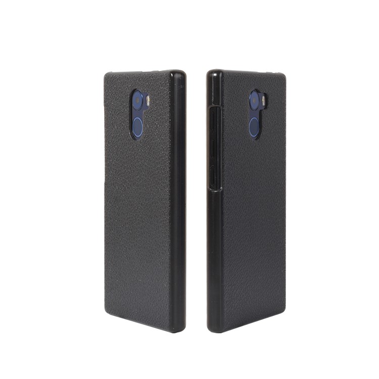 OCUBE Litchi Texture Hard Plastic Cell Phone Case for VKworld Mix - Black-5
