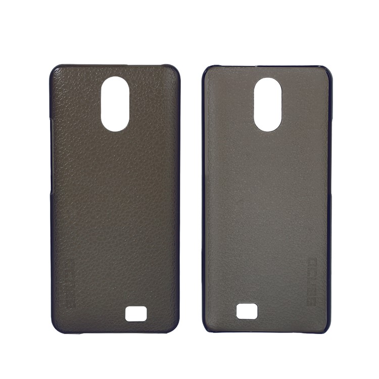 OCUBE Litchi Texture Plastic Phone Back Case for HomTom S12 - Black-10