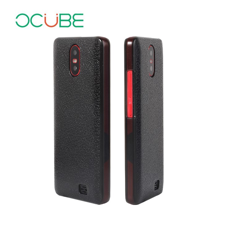 OCUBE Litchi Texture Plastic Phone Back Case for HomTom S12 - Black-5
