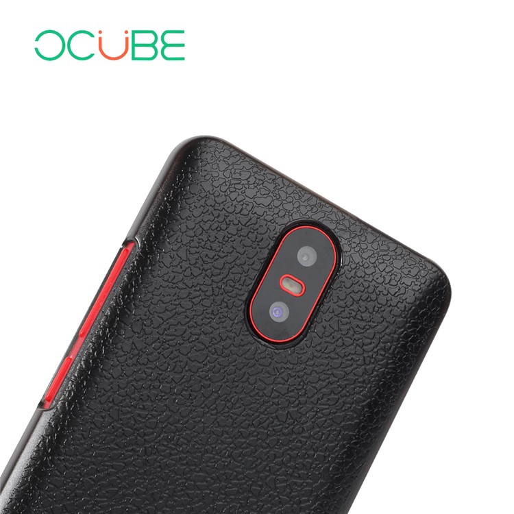 OCUBE Litchi Texture Plastic Phone Back Case for HomTom S12 - Black-7