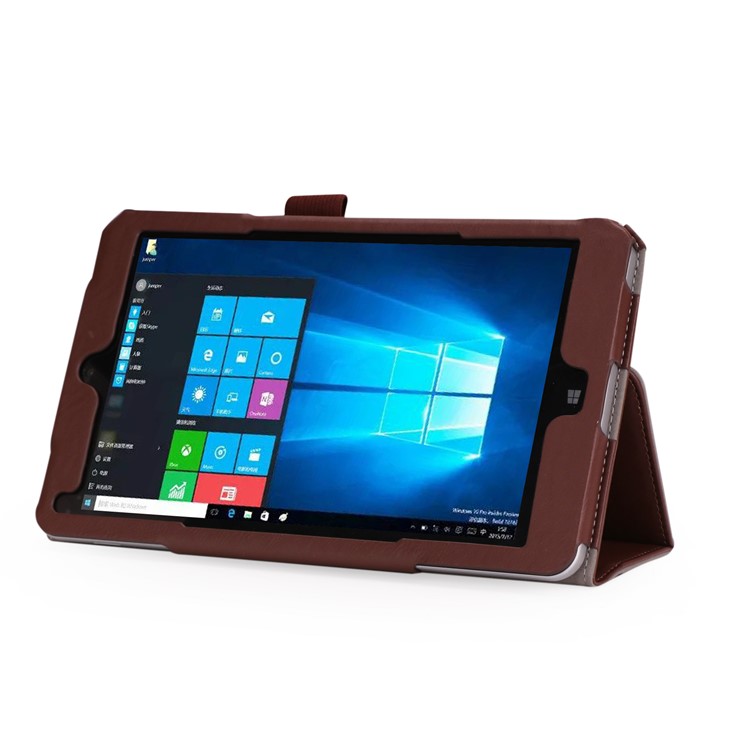 Card Holder Stand Leather Protection Shell for Jumper EZpad mini4s - Brown-8