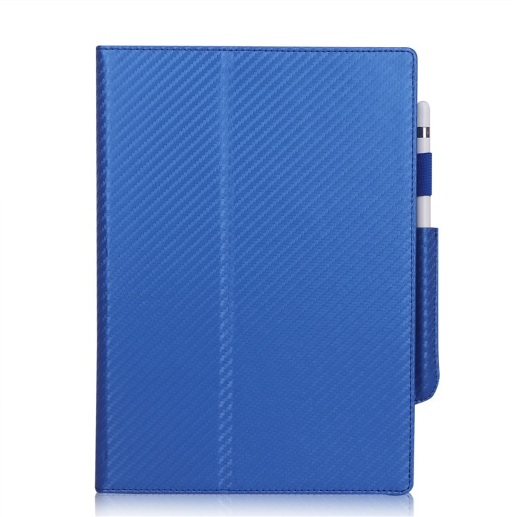WY-1926 Carbon Fiber Texture Leather Cover Stand Tablet Shell for reMarkable Paper Tablet 10.3" - Blue-3