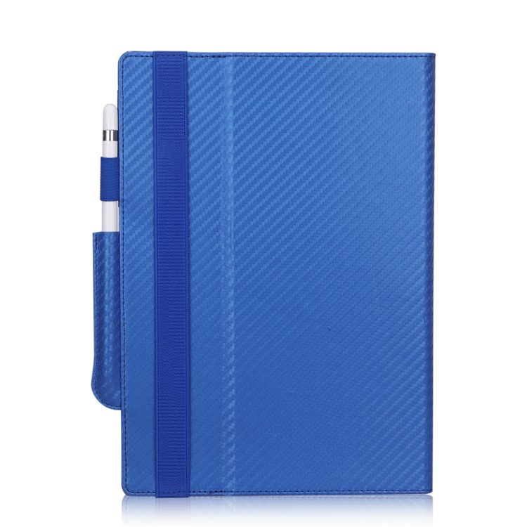 WY-1926 Carbon Fiber Texture Leather Cover Stand Tablet Shell for reMarkable Paper Tablet 10.3" - Blue-4