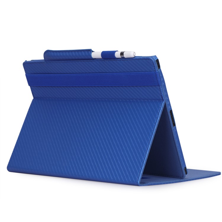 WY-1926 Carbon Fiber Texture Leather Cover Stand Tablet Shell for reMarkable Paper Tablet 10.3" - Blue-7