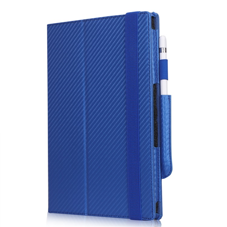 WY-1926 Carbon Fiber Texture Leather Cover Stand Tablet Shell for reMarkable Paper Tablet 10.3" - Blue-8