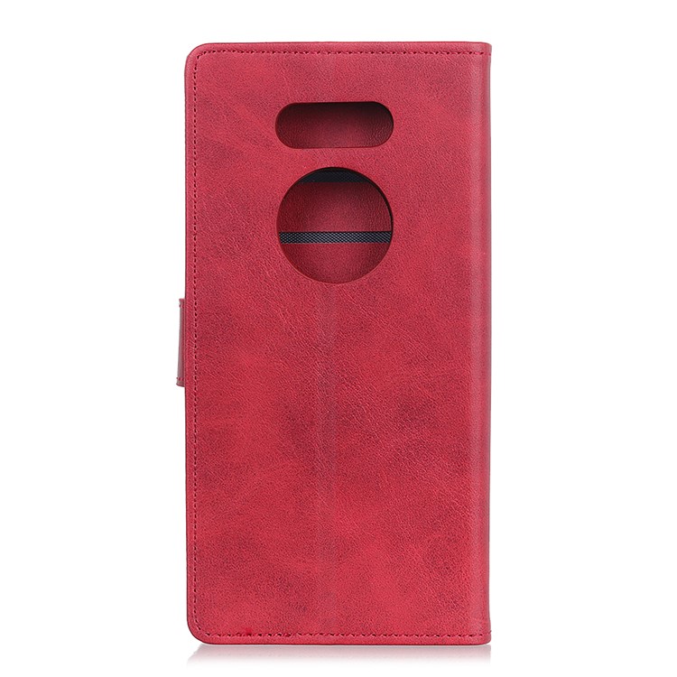 For Razer Phone 2 Matte PU Leather Wallet Magnetic Protective Case - Red-2