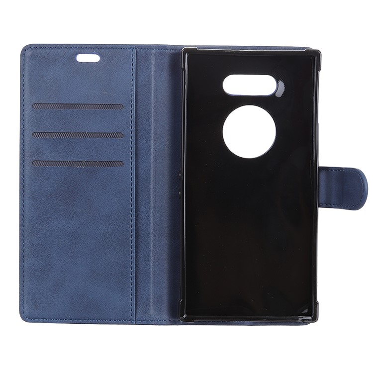 For Razer Phone 2 Matte PU Leather Wallet Magnetic Protective Cover - Blue-7