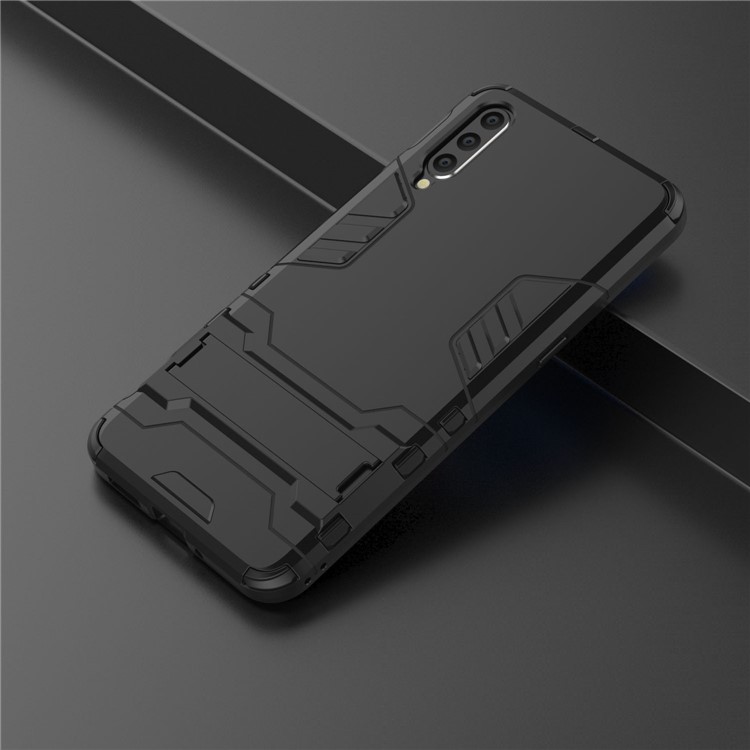 Plastic + TPU Hybrid Case with Kickstand for Vivo IQOO - Black-10