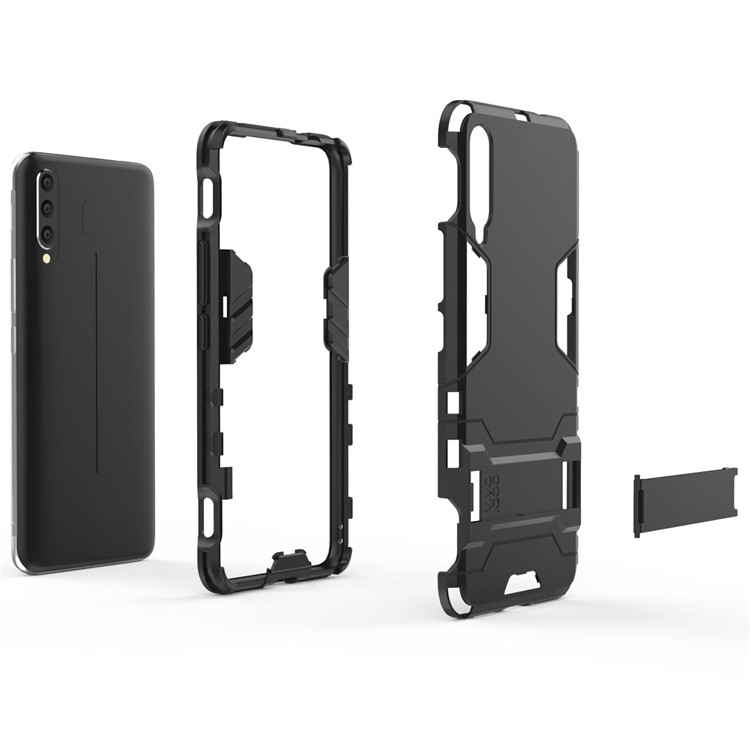 Plastic + TPU Hybrid Case with Kickstand for Vivo IQOO - Black-7