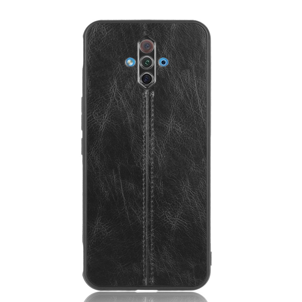 PU Leather Surface PC + TPU Hybrid Case for ZTE Nubia Play 5G - Black-1