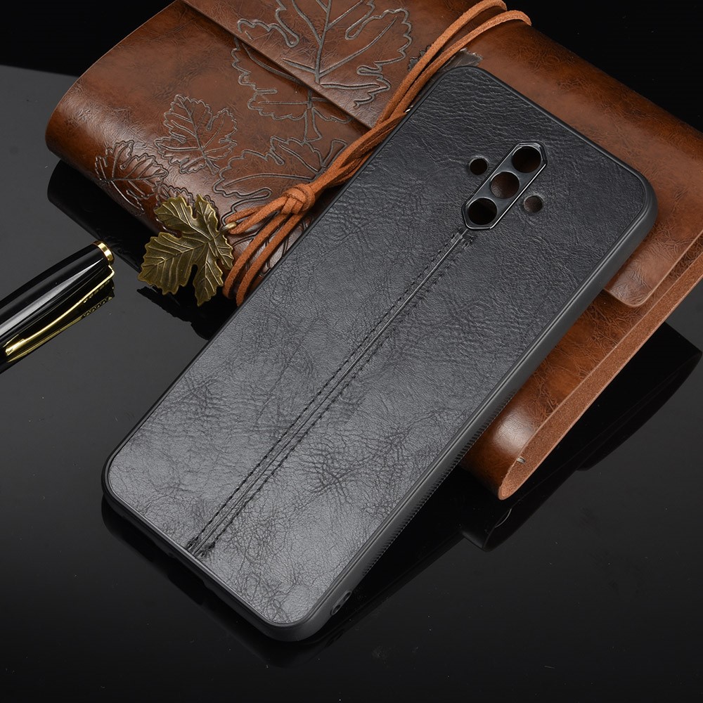 PU Leather Surface PC + TPU Hybrid Case for ZTE Nubia Play 5G - Black-2