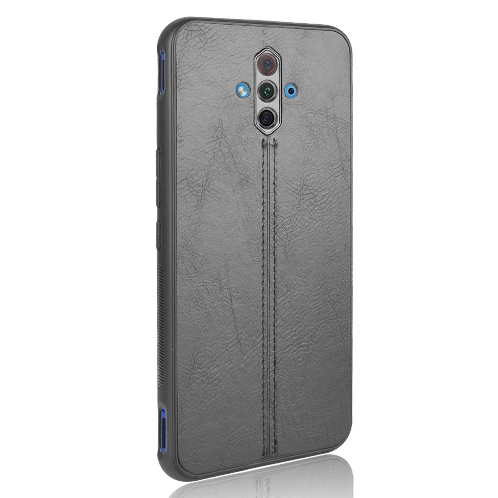 PU Leather Surface PC + TPU Hybrid Case for ZTE Nubia Play 5G - Black-4