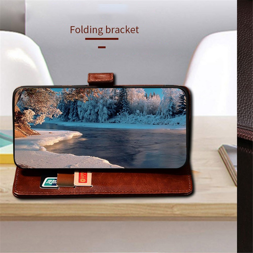Wallet Design Stand Phone Leather Case for Blackview BV4900 - Black-2