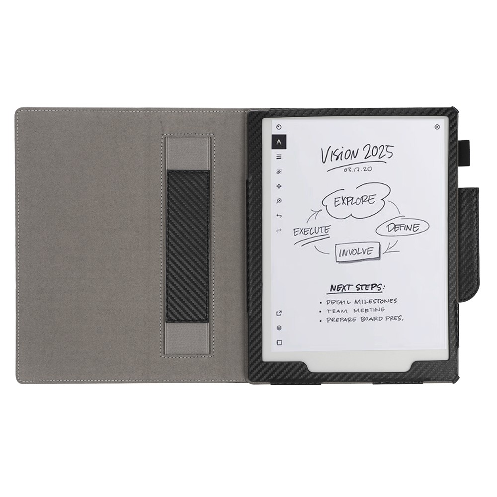 For reMarkable 2 10.3 inch Business Style Carbon Fiber Texture Leather