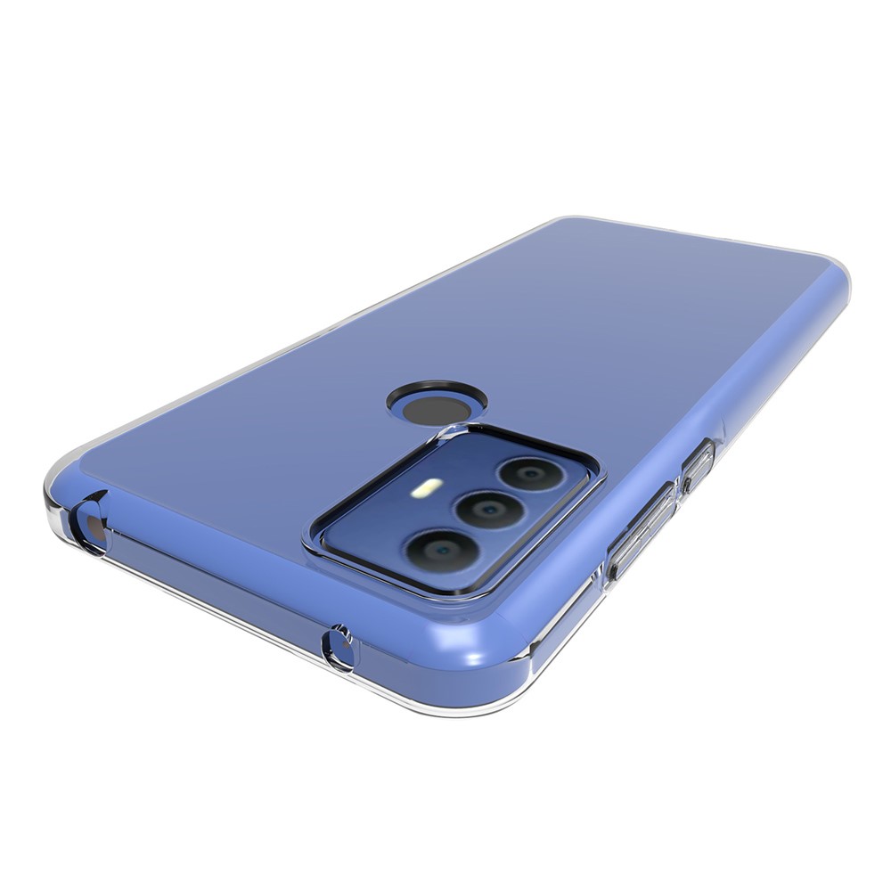 For TCL 305/306/30 SE/30E Transparent Glossy Soft TPU Phone Case Drop-proof Protective Cover-2