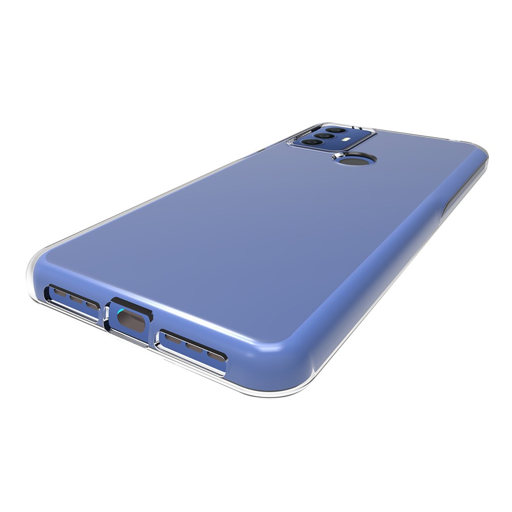 For TCL 305/306/30 SE/30E Transparent Glossy Soft TPU Phone Case Drop-proof Protective Cover-3