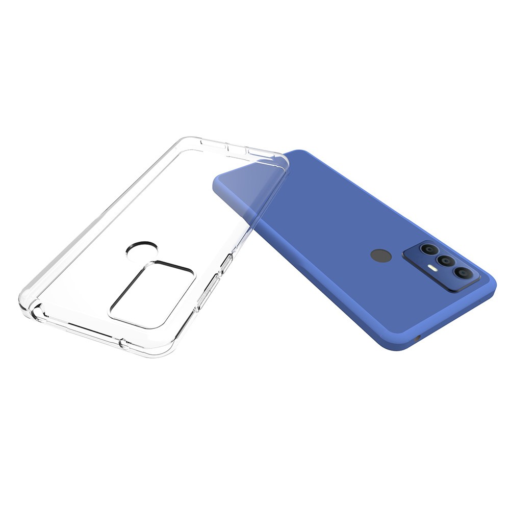 For TCL 305/306/30 SE/30E Transparent Glossy Soft TPU Phone Case Drop-proof Protective Cover-4