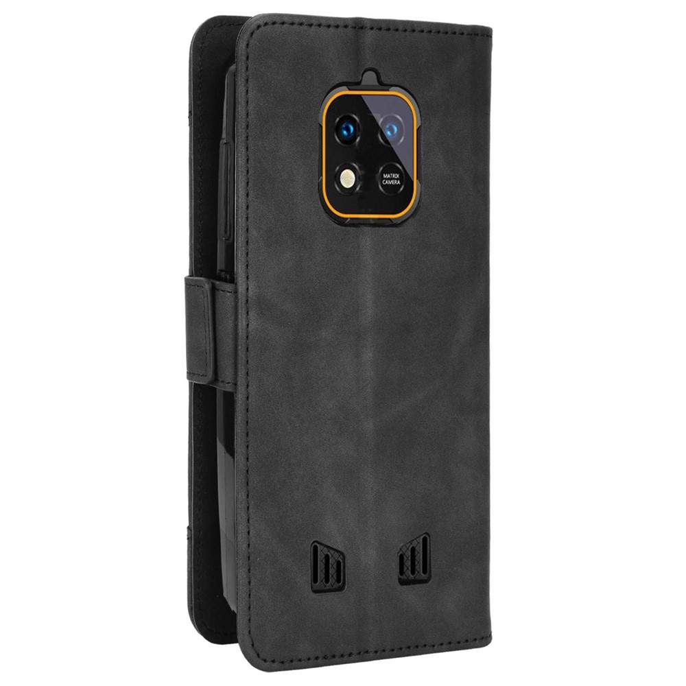 Multiple Card Slots Anti-scratch Phone Case for Oukitel WP18, PU Leather Folio Flip Shockproof Cover with Stand Wallet - Black-8