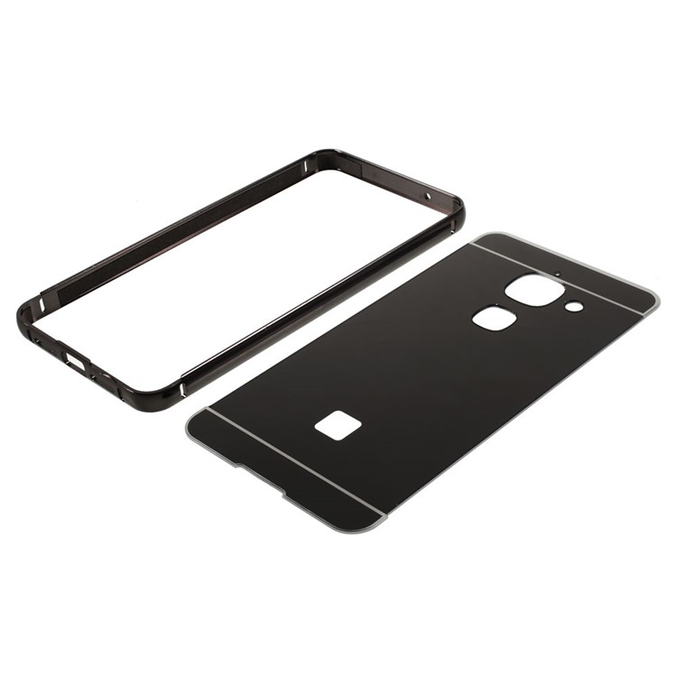 Sliding Aluminum Alloy Frame Acrylic Back Case for LeEco Le Max 2 - Black-8
